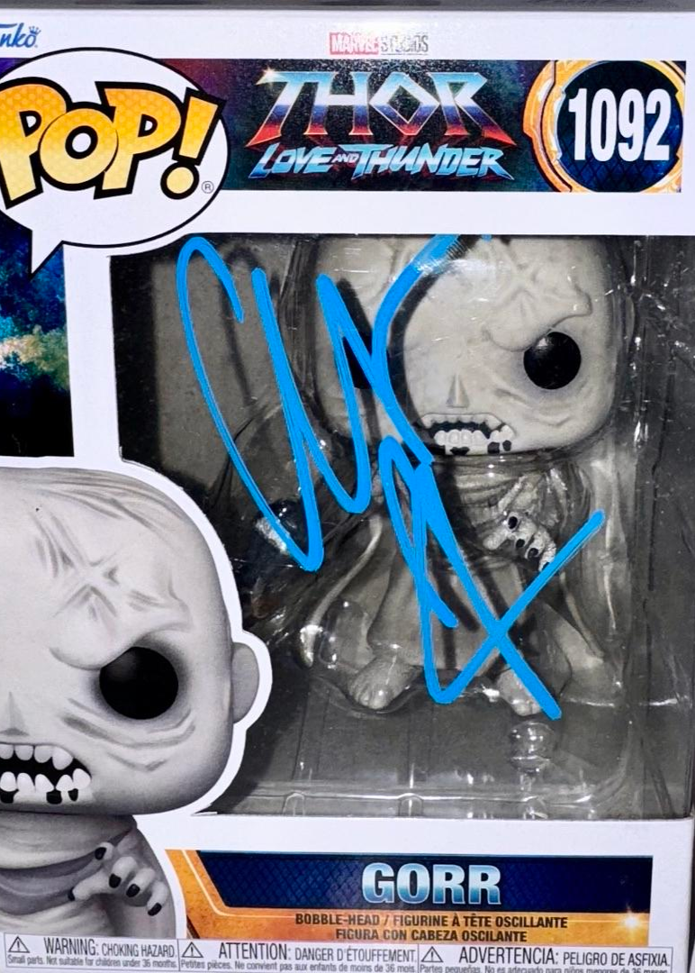 Christian Bale Signed Funko Pop #1092 Gorr (Thor Love & Thunder) - ACOA #01